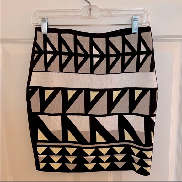 Rachel Roy Geometric Print Stretch Knit Skirt - XS - Picture 2 of 4